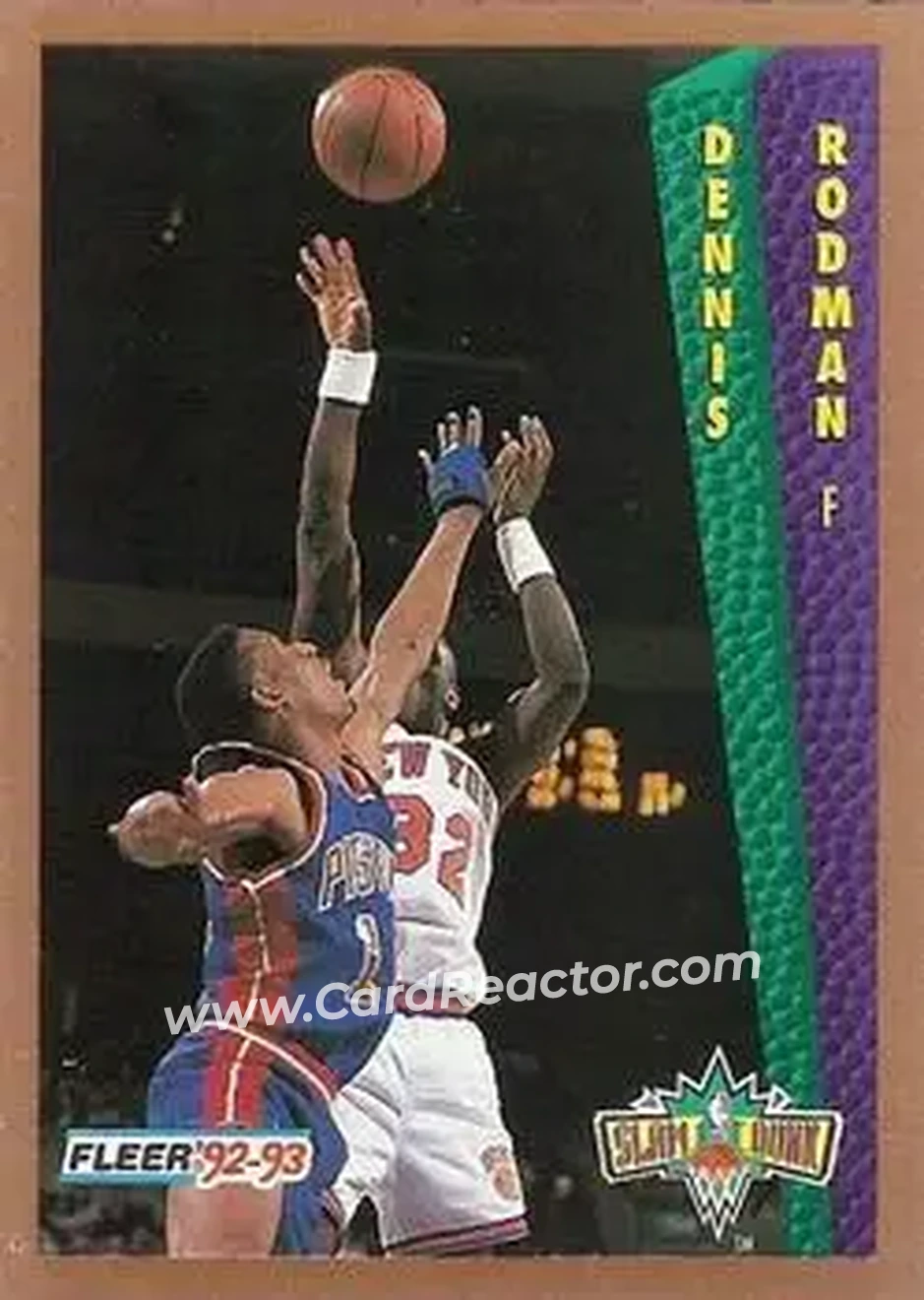 1992-93 Fleer #289 - Dennis Rodman - Detroit Pistons - Front 1992-93 Fleer #289 - Dennis Rodman - Detroit Pistons - Front