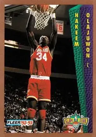 1992-93 Fleer #294 - Hakeem Olajuwon - Houston Rockets