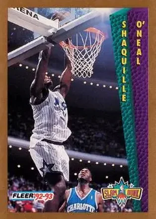 1992-93 Fleer #298 - Shaquille O'Neal - Orlando Magic