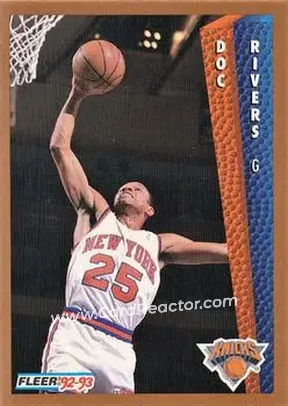 1992-93 Fleer #396 - Doc Rivers - New York Knicks - Front