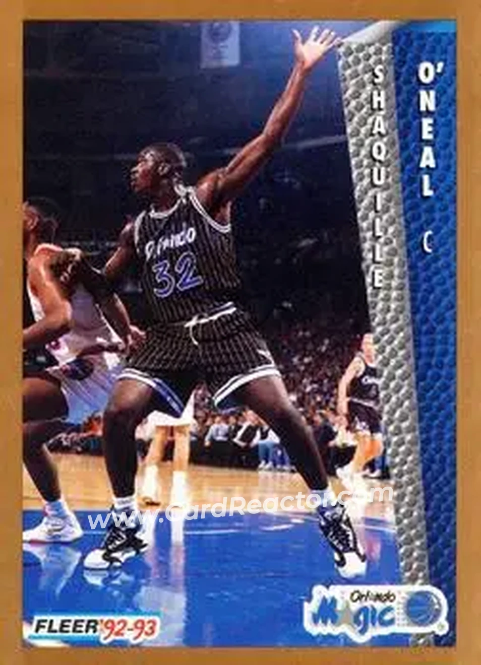 1992-93 Fleer #401 - Shaquille O'Neal - Orlando Magic - Front