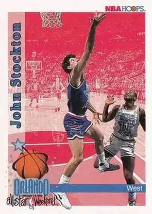 1992-93 Hoops #316 - John Stockton - Utah Jazz
