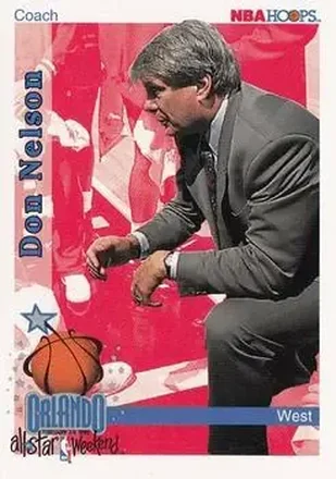 1992-93 Hoops #319 - Don Nelson - Golden State Warriors