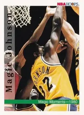 1992-93 Hoops #328 - Magic Johnson - Los Angeles Lakers