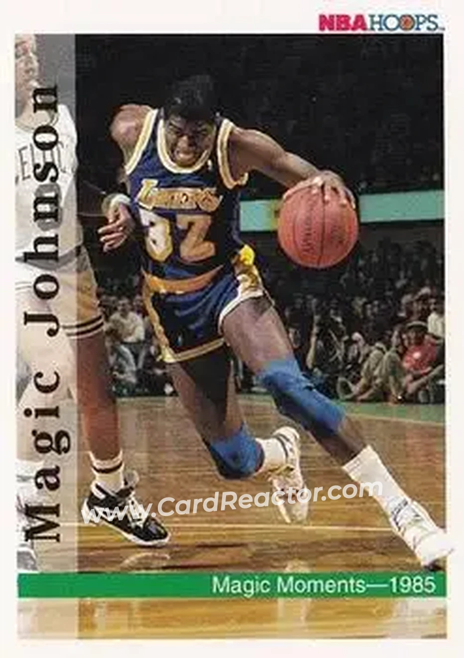 1992-93 Hoops #329 - Magic Johnson - Los Angeles Lakers - Front
