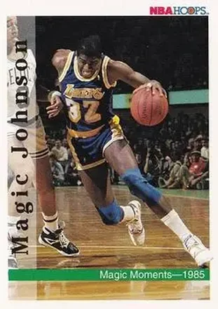1992-93 Hoops #329 - Magic Johnson - Los Angeles Lakers