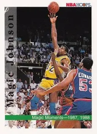 1992-93 Hoops #330 - Magic Johnson - Los Angeles Lakers