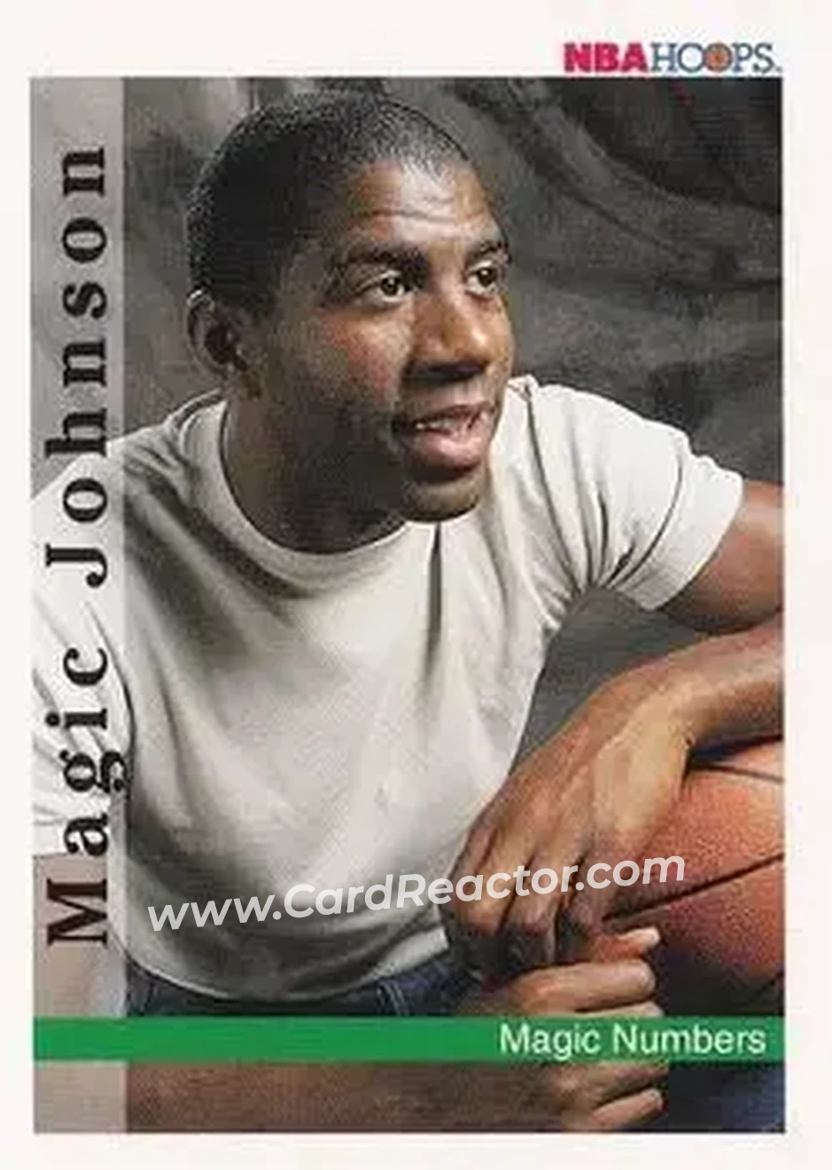 1992-93 Hoops #331 - Magic Johnson - Los Angeles Lakers - Front