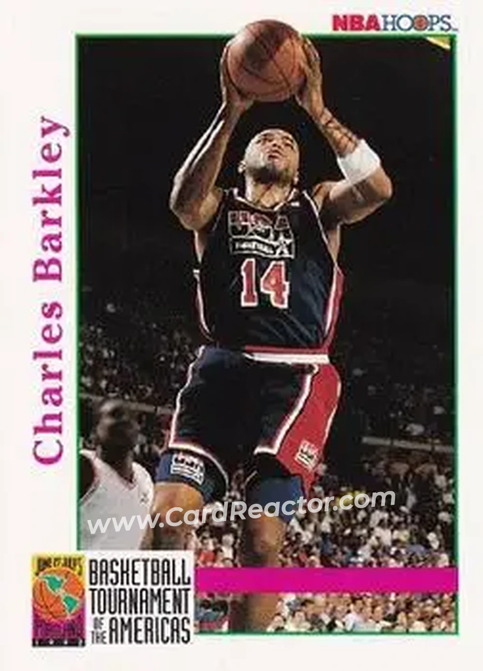 1992-93 Hoops #336 - Charles Barkley - USA - Front