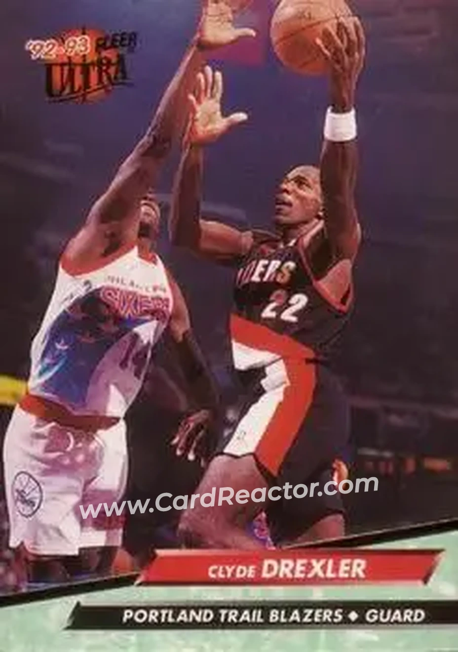 1992-93 Ultra #149 - Clyde Drexler - Portland Trail Blazers - Front