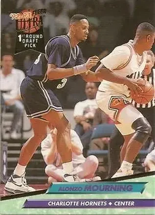 1992-93 Ultra #193 - Alonzo Mourning - Charlotte Hornets 1992-93 Ultra #193 - Alonzo Mourning - Charlotte Hornets