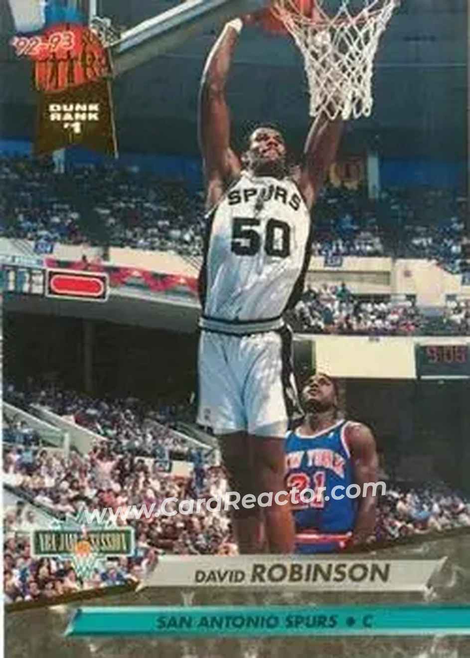 1992-93 Ultra #201 - David Robinson - San Antonio Spurs - Front