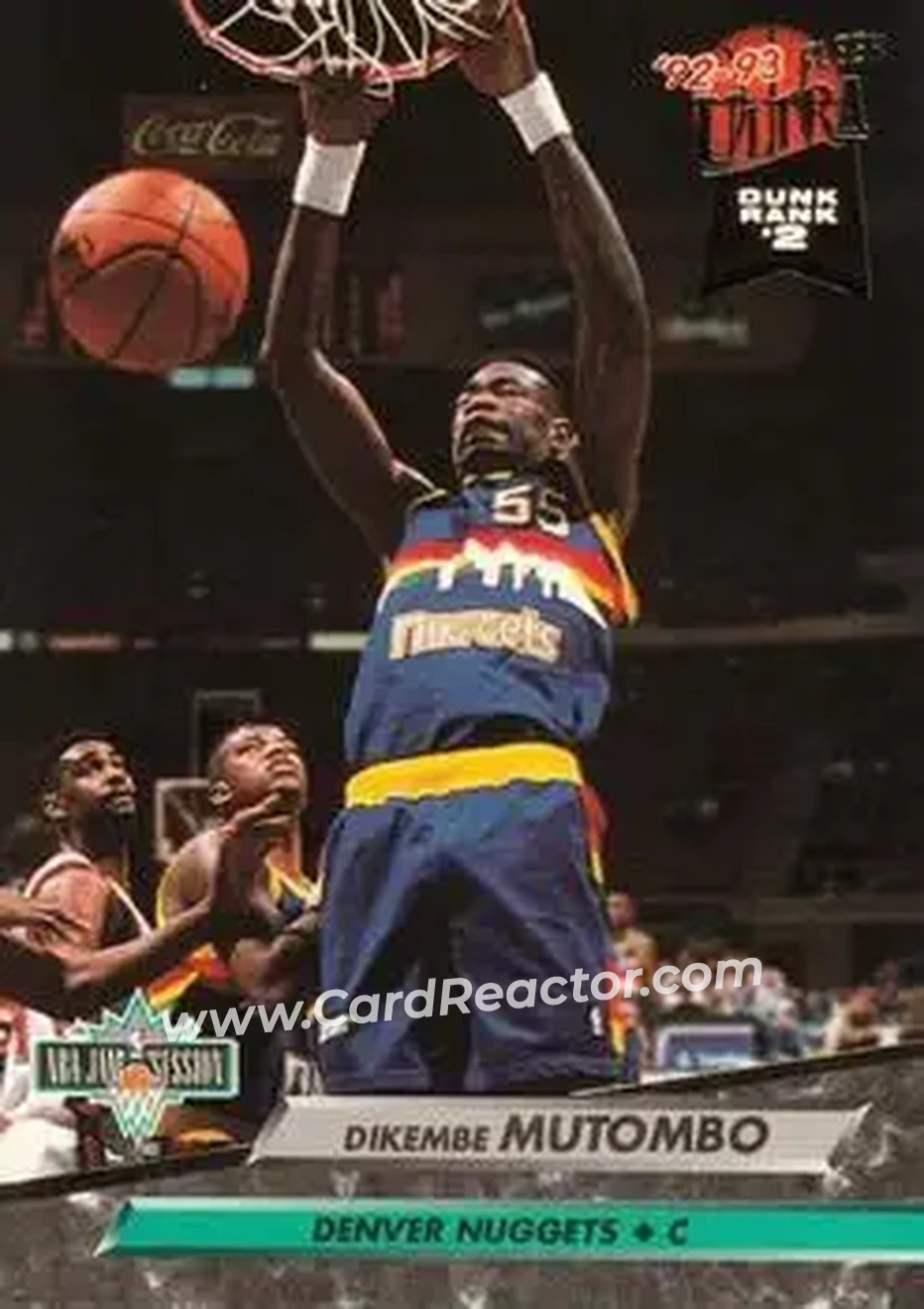 1992-93 Ultra #202 - Dikembe Mutombo - Denver Nuggets - Front