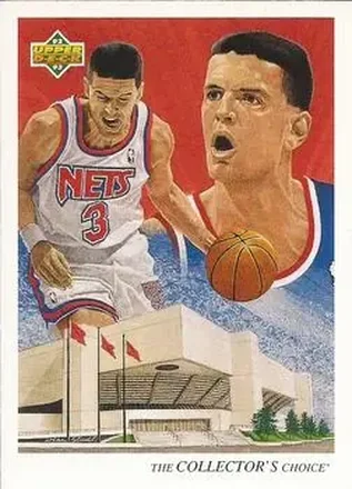 1992-93 Upper Deck #50 - Dražen Petrović - New Jersey Nets