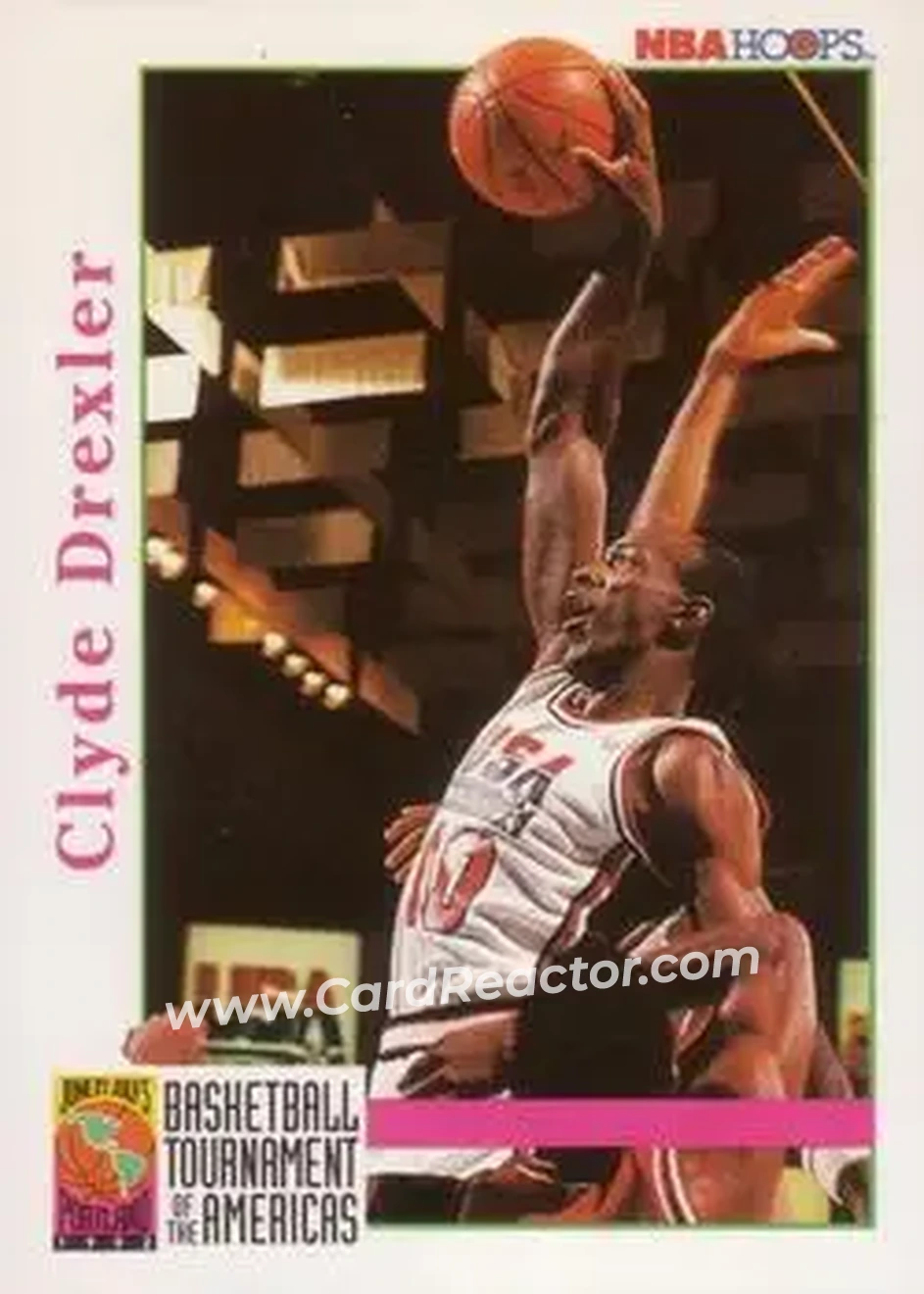 1992-93 Hoops #338 - Clyde Drexler - USA - Front