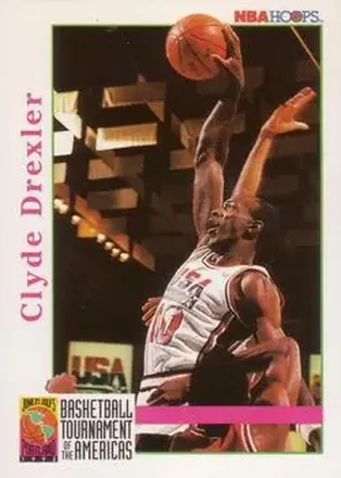 1992-93 Hoops #338 - Clyde Drexler - USA