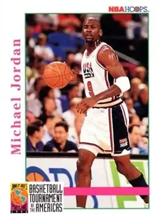 1992-93 Hoops #341 - Michael Jordan - USA