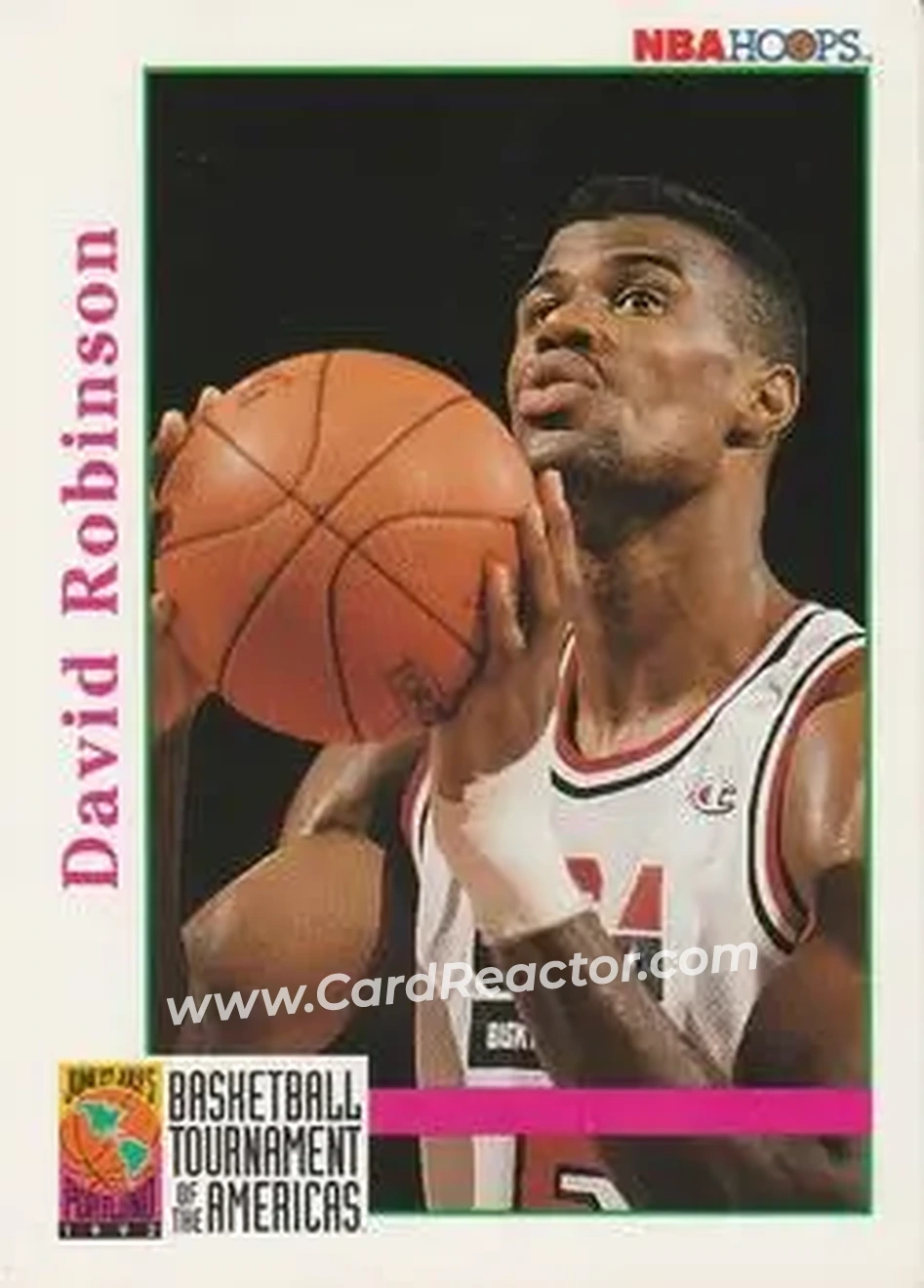 1992-93 Hoops #346 - David Robinson - USA - Front