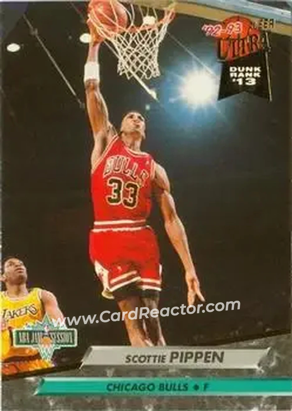 1992-93 Ultra #213 - Scottie Pippen - Chicago Bulls - Front 1992-93 Ultra #213 - Scottie Pippen - Chicago Bulls - Front