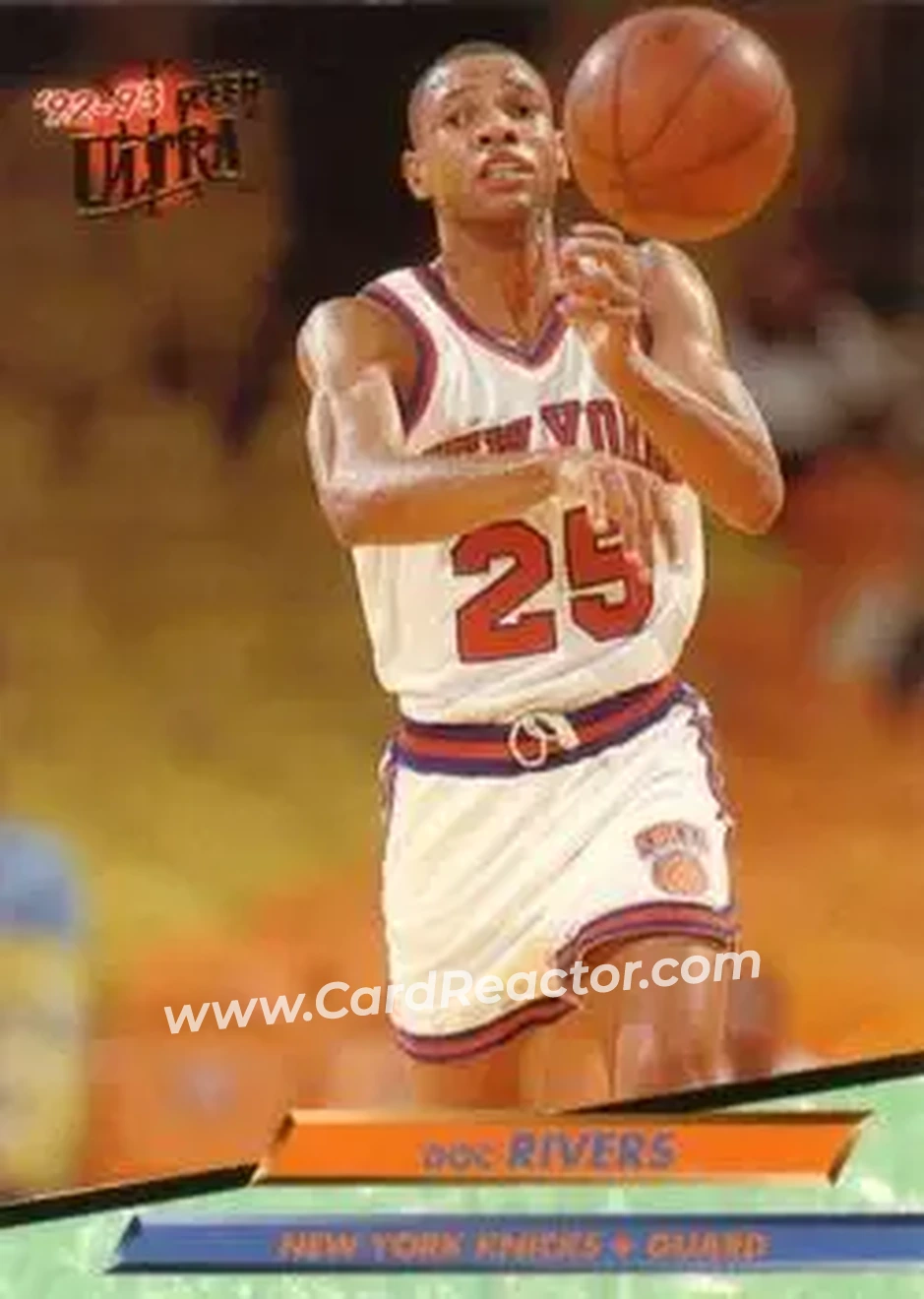 1992-93 Ultra #322 - Doc Rivers - New York Knicks - Front