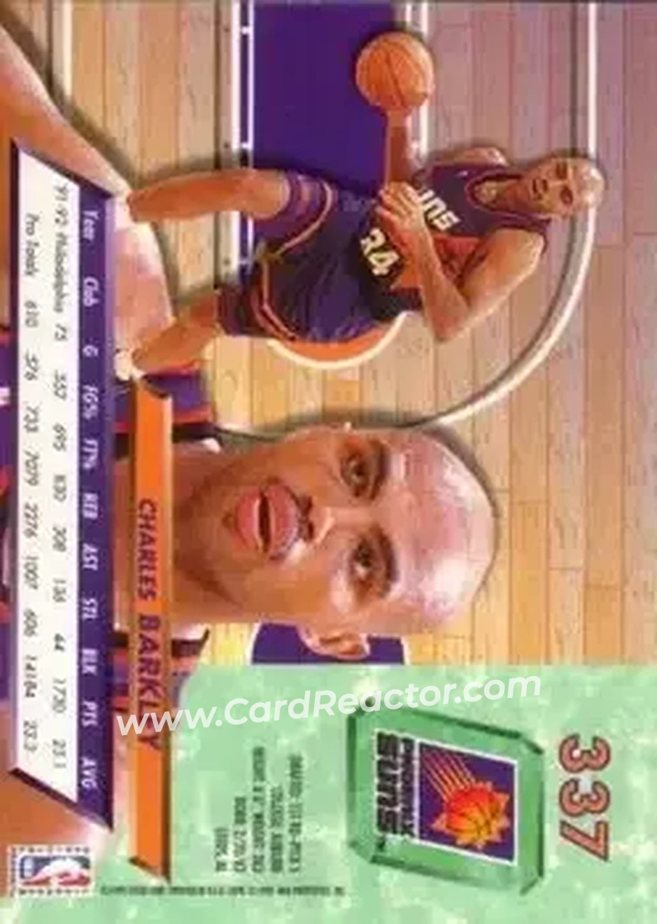 1992-93 Ultra #337 - Charles Barkley - Phoenix Suns - Back 1992-93 Ultra #337 - Charles Barkley - Phoenix Suns - Back