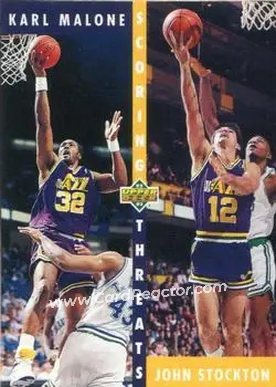 1992-93 Upper Deck #66 - Card #66 - Utah Jazz - Front