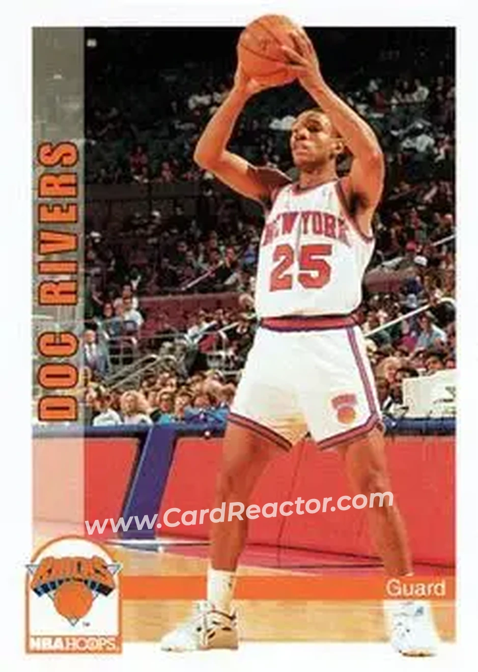 1992-93 Hoops #437 - Doc Rivers - New York Knicks - Front