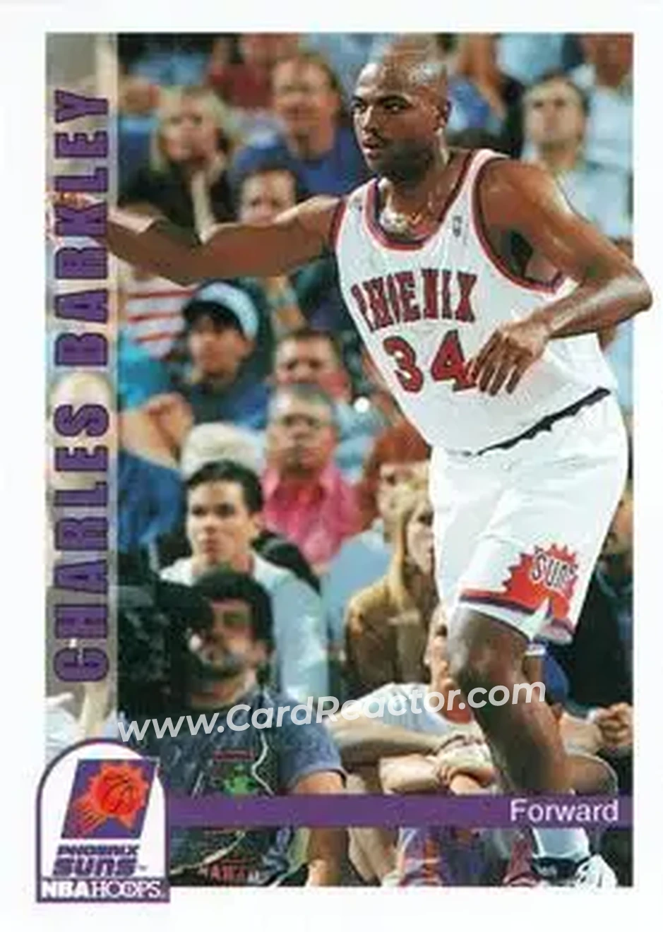 1992-93 Hoops #451 - Charles Barkley - Phoenix Suns - Front