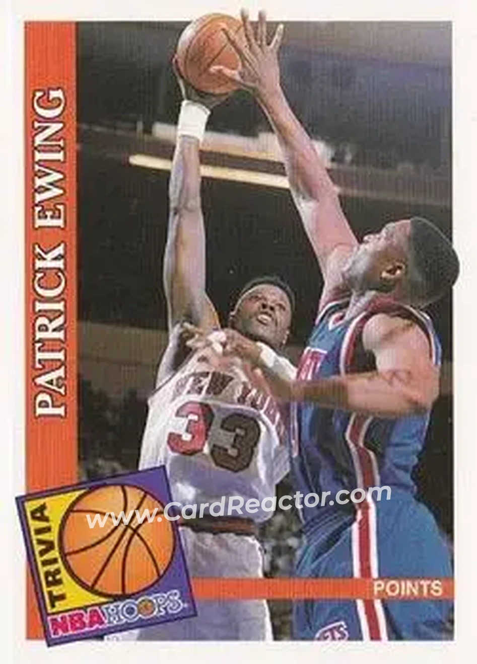 1992-93 Hoops #484 - Patrick Ewing - New York Knicks - Front