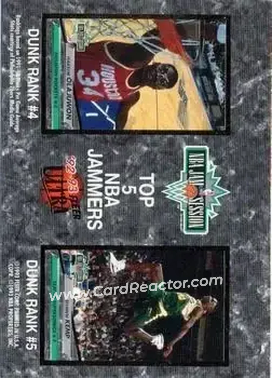 1992-93 Ultra #NNO - Card #NNO - Back 1992-93 Ultra #NNO - Card #NNO - Back