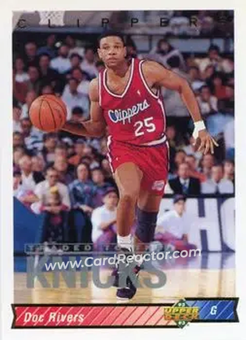 1992-93 Upper Deck #101 - Doc Rivers - New York Knicks - Front