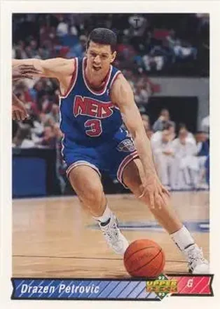 1992-93 Upper Deck #122 - Dražen Petrović - New Jersey Nets