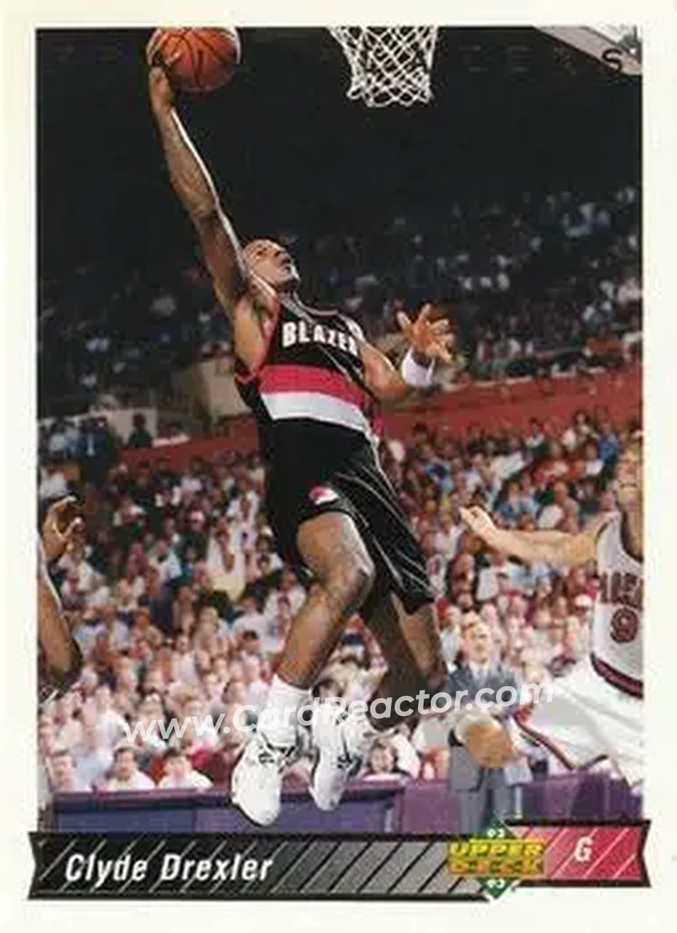 1992-93 Upper Deck #132 - Clyde Drexler - Portland Trail Blazers - Front