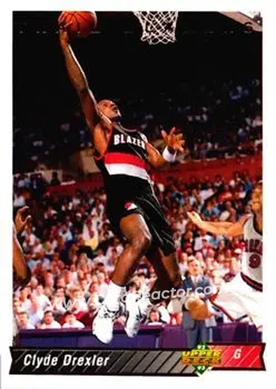 1992-93 Upper Deck #132 - Clyde Drexler - Portland Trail Blazers - Front
