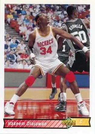 1992-93 Upper Deck #136 - Hakeem Olajuwon - Houston Rockets
