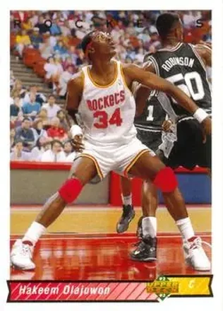 1992-93 Upper Deck #136 - Hakeem Olajuwon - Houston Rockets
