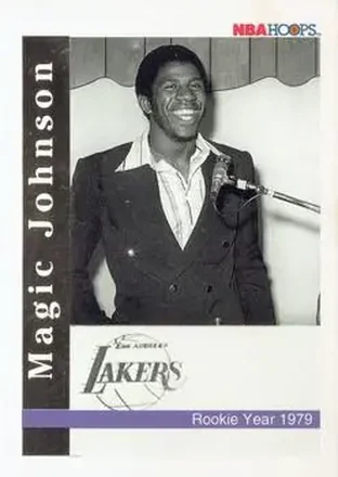 1992-93 Hoops - Single Inserts #NNO - Magic Johnson - Los Angeles Lakers