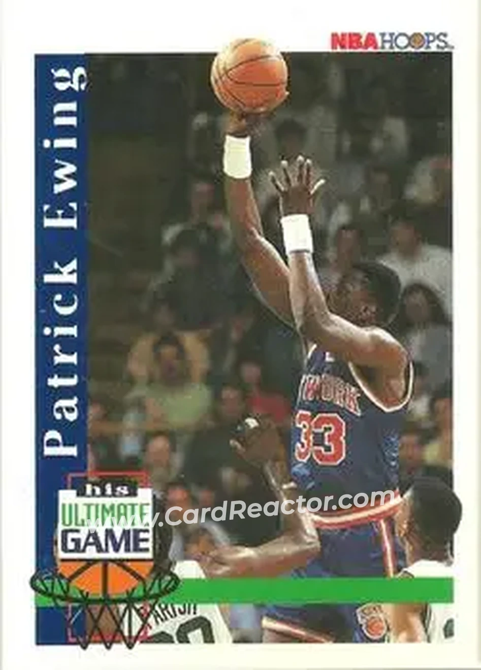 1992-93 Hoops - Single Inserts #NNO - Patrick Ewing - New York Knicks - Front