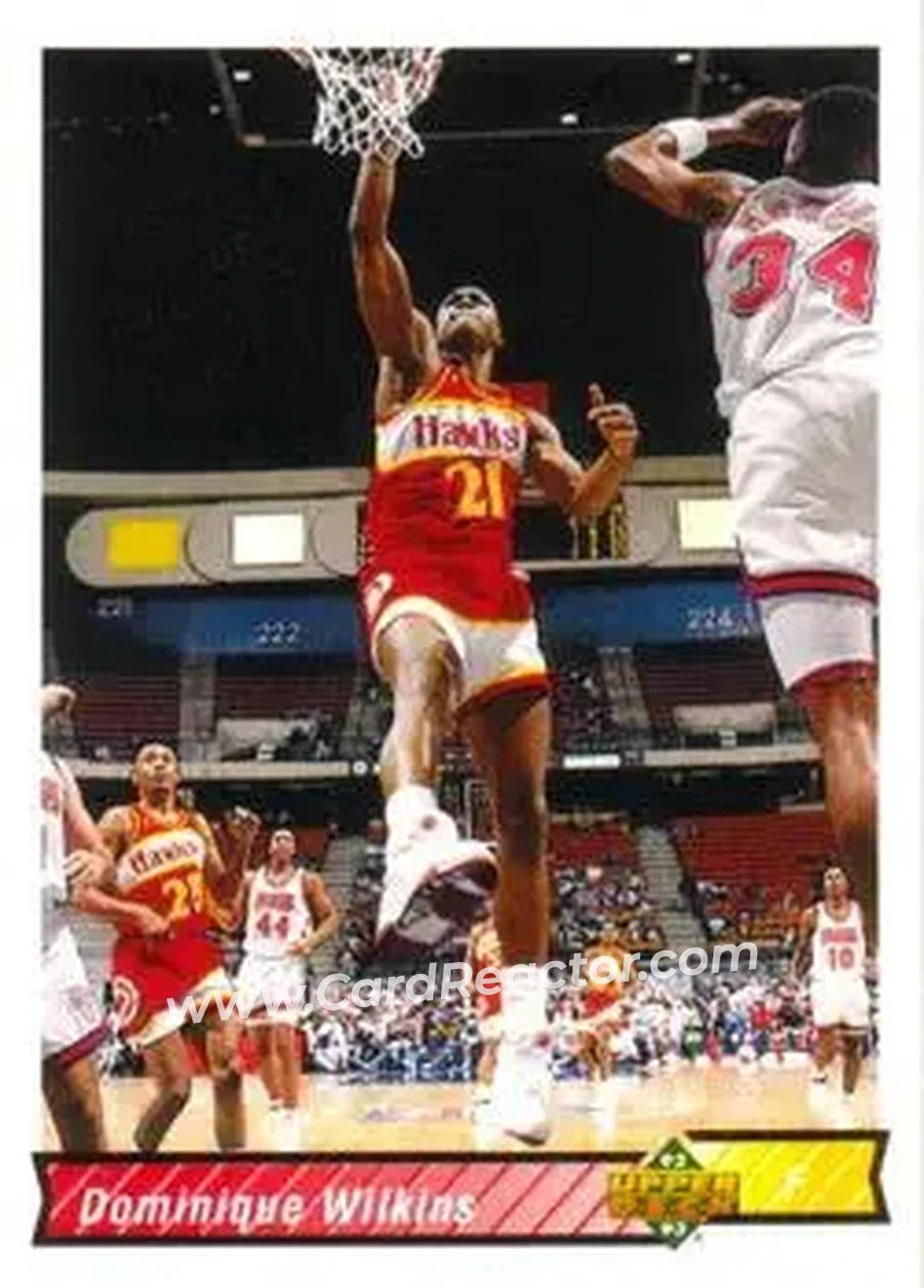 1992-93 Upper Deck #148 - Dominique Wilkins - Atlanta Hawks - Front 1992-93 Upper Deck #148 - Dominique Wilkins - Atlanta Hawks - Front