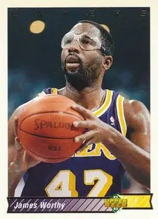 1992-93 Upper Deck #156 - James Worthy - Los Angeles Lakers