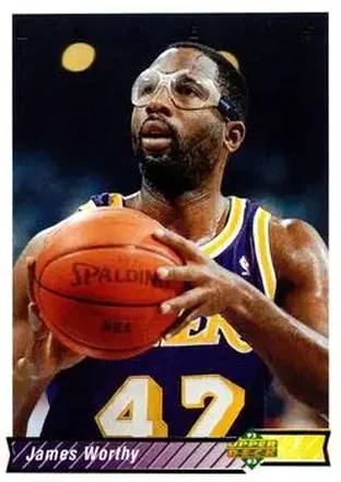 1992-93 Upper Deck #156 - James Worthy - Los Angeles Lakers