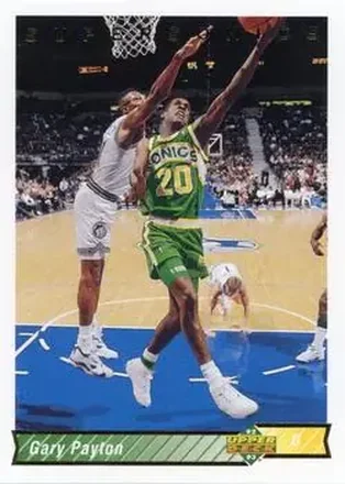 1992-93 Upper Deck #158 - Gary Payton - Seattle SuperSonics
