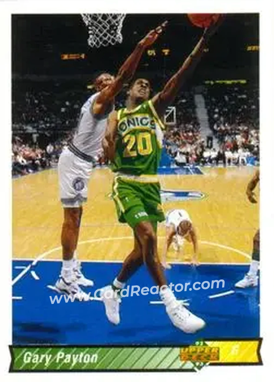1992-93 Upper Deck #158 - Gary Payton - Seattle SuperSonics - Front