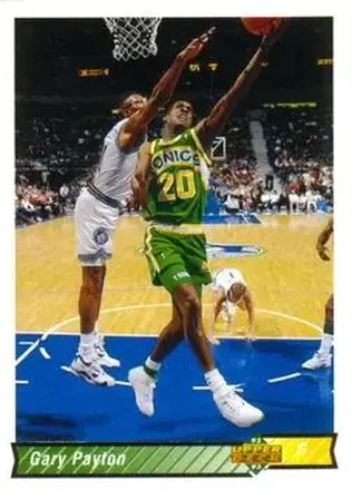 1992-93 Upper Deck #158 - Gary Payton - Seattle SuperSonics