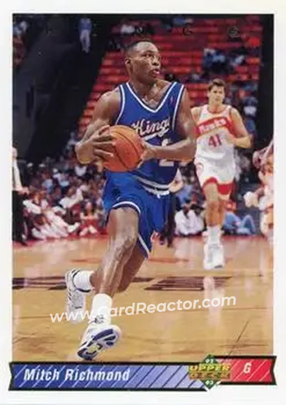 1992-93 Upper Deck #162 - Mitch Richmond - Sacramento Kings - Front
