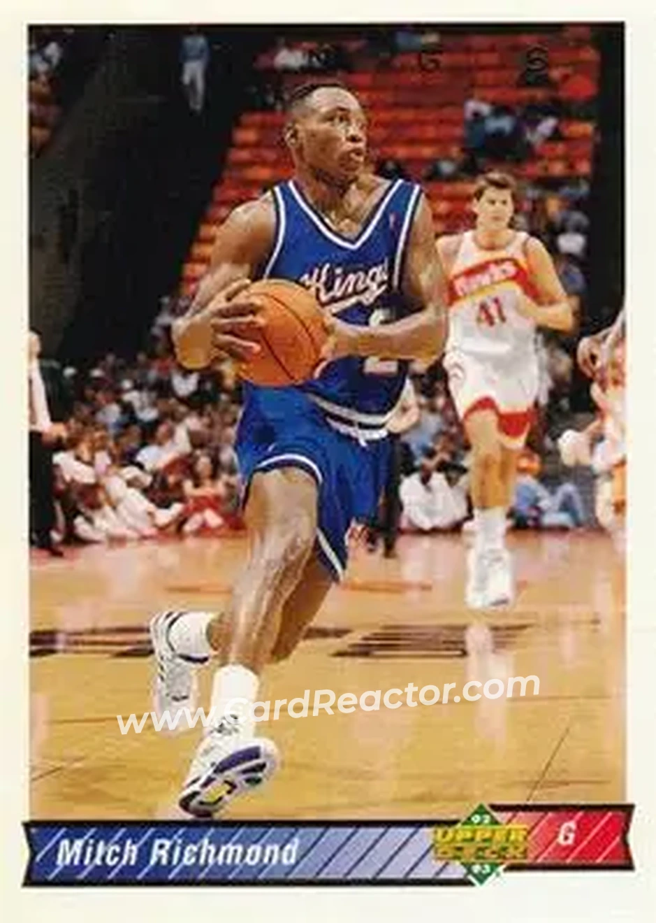 1992-93 Upper Deck #162 - Mitch Richmond - Sacramento Kings - Front