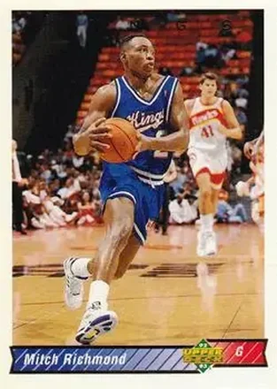 1992-93 Upper Deck #162 - Mitch Richmond - Sacramento Kings