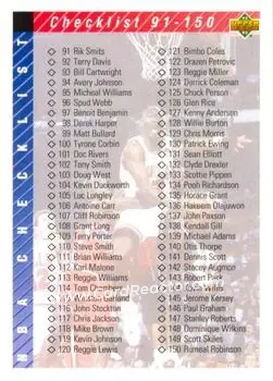 1992-93 Upper Deck #200 - Card #200 - Front
