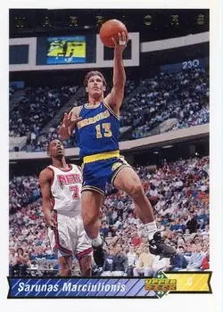 1992-93 Upper Deck #249 - Šarūnas Marčiulionis - Golden State Warriors 1992-93 Upper Deck #249 - Šarūnas Marčiulionis - Golden State Warriors