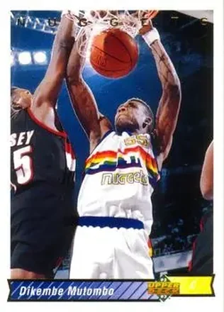 1992-93 Upper Deck #255 - Dikembe Mutombo - Denver Nuggets